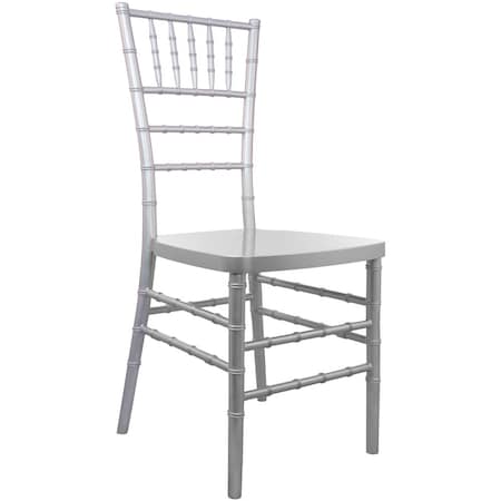 Flash Furniture Advantage Silver Resin Chiavari Chair RSCHI-S